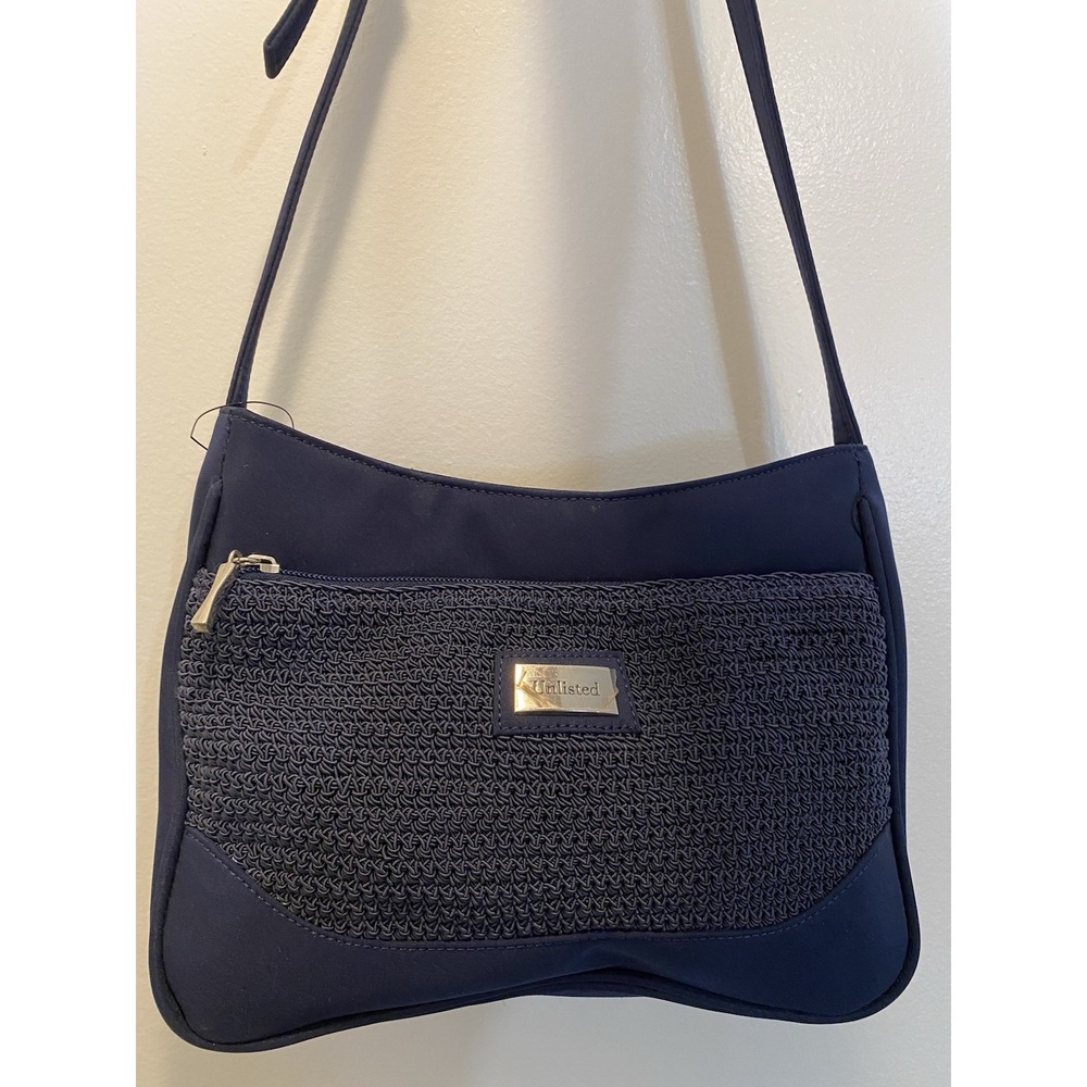 Unlisted Keneth Cole woven spacious Messenger CrossBody Handbag Shoulder Purse